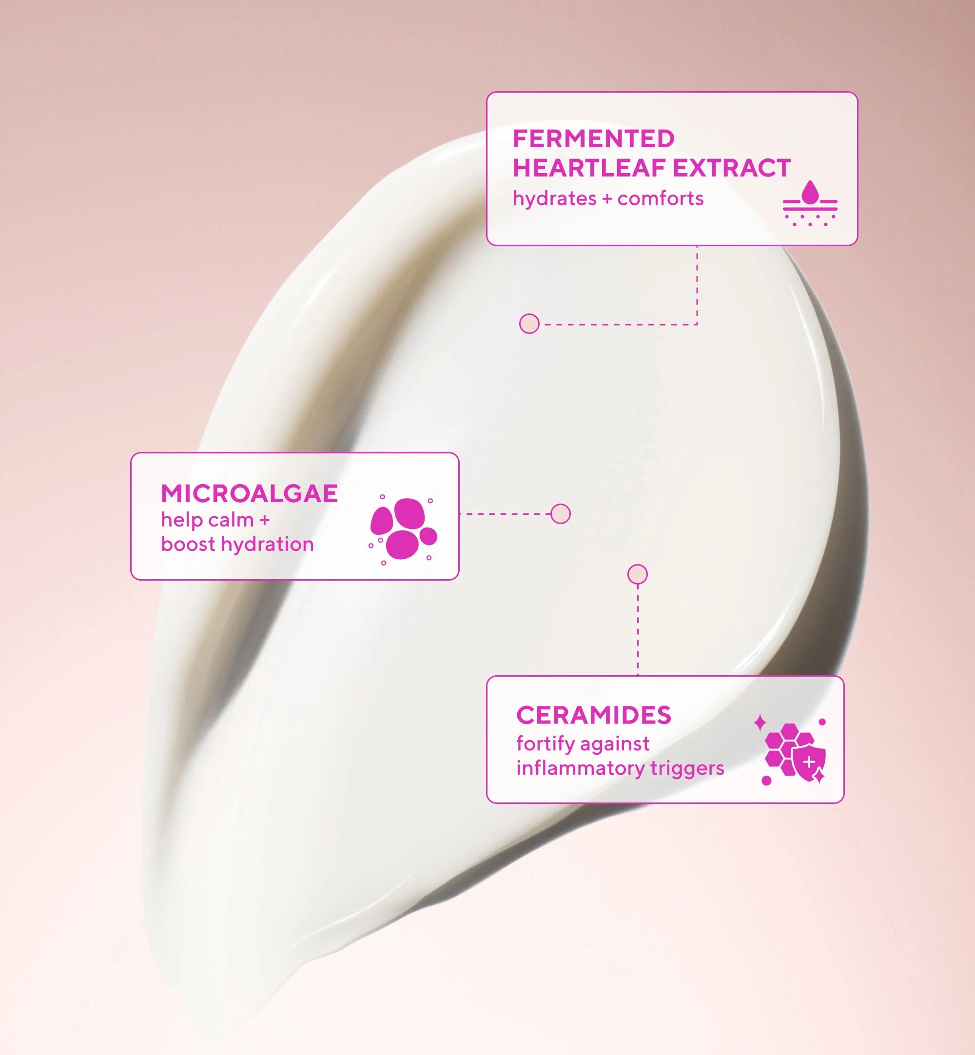 Heartleaf Calming Cream Moisturiser for Sensitive Skin and Eczema-Prone Skin