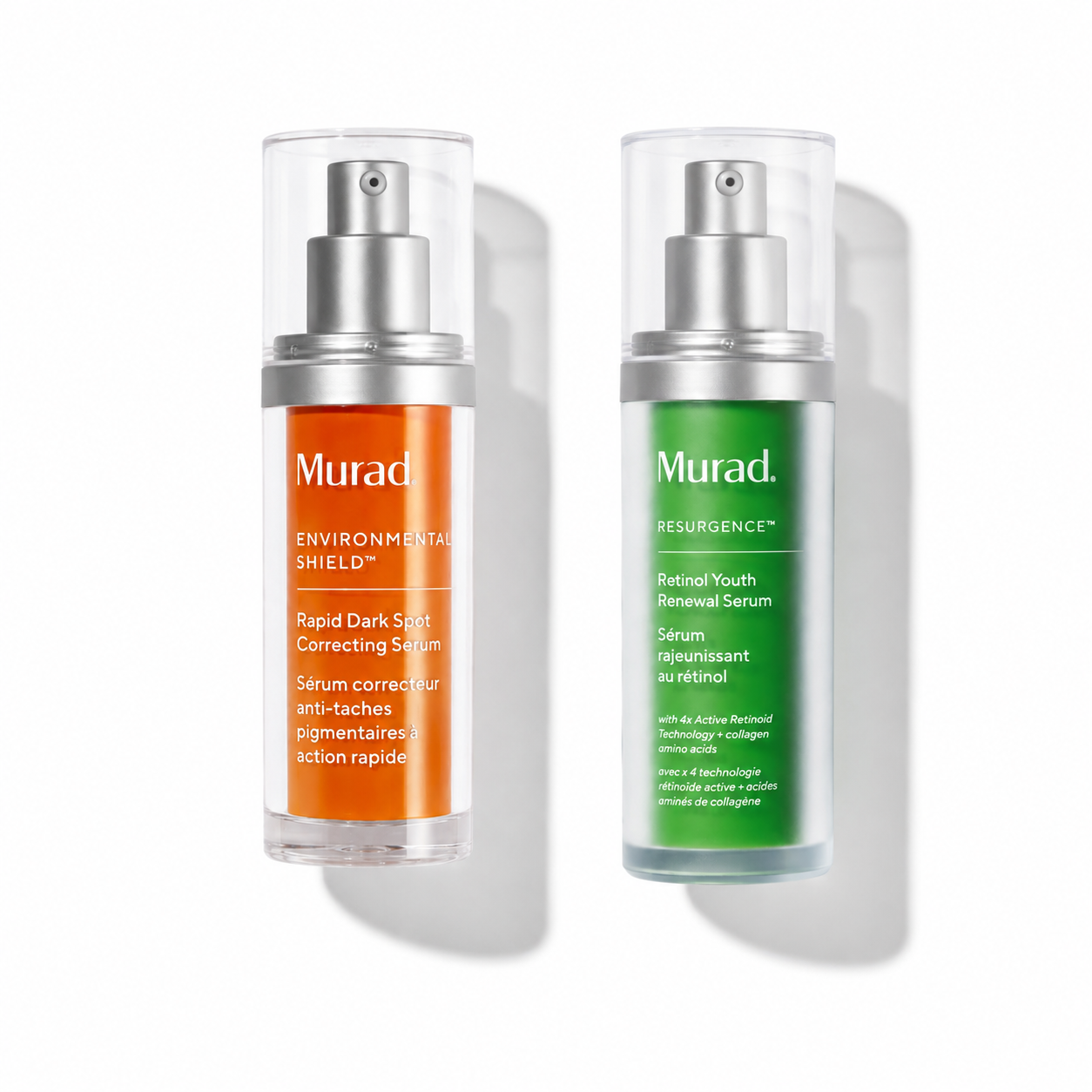 Brighten & Smooth Routine: Rapid Dark Spot Correcting Serum & Retinol Youth Renewal Serum