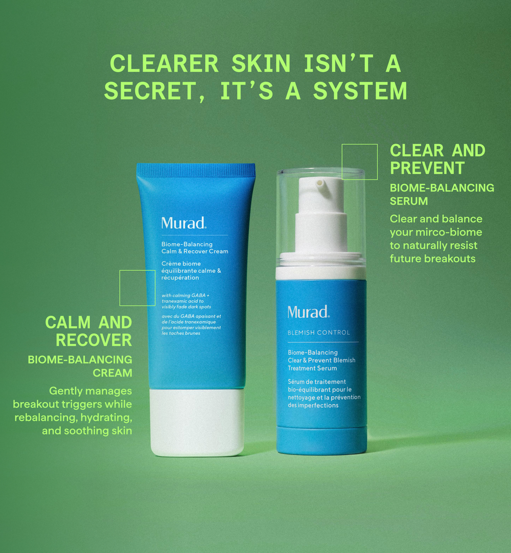 Murad Biome-Balancing Calm & Recover Cream moisturiser for hormonal breakouts and perimenopause skin how to