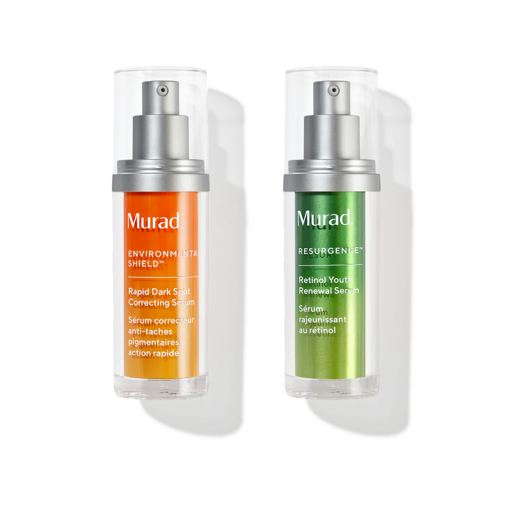 Brighten & Smooth Routine: Rapid Dark Spot Correcting Serum & Retinol Youth Renewal Serum