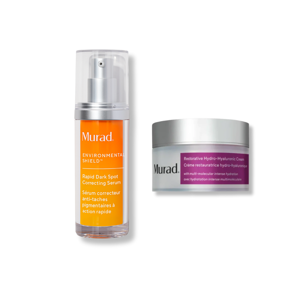 Brightening Routine: Rapid Dark Spot Correcting Serum & Restorative Hydro-Hyaluronic Cream